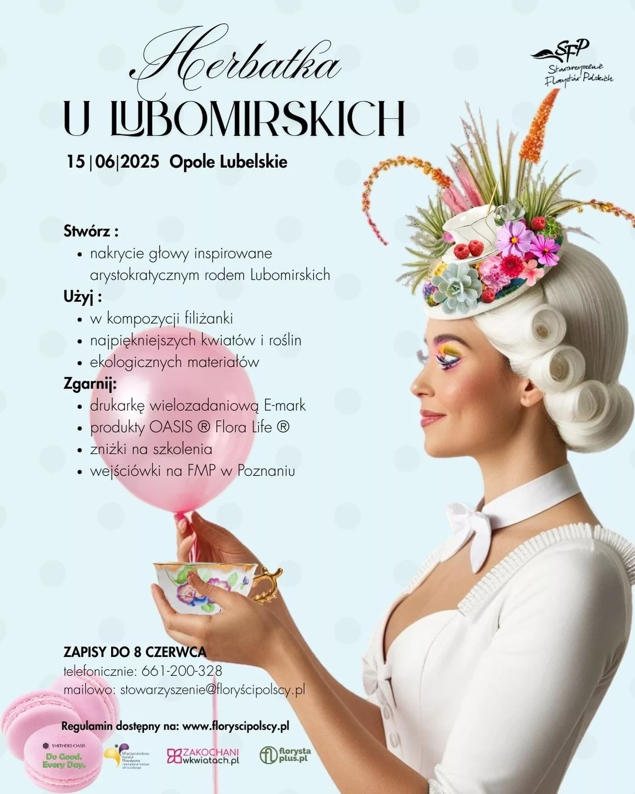 Herbatka u Lubomirskich. Konkurs Florystyczny